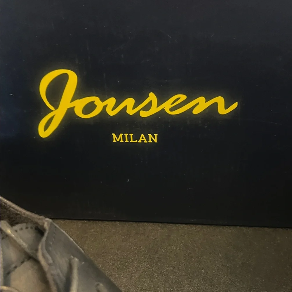 Men’s JOUSEN dress shoes made from Milan, Italy, Leather black color